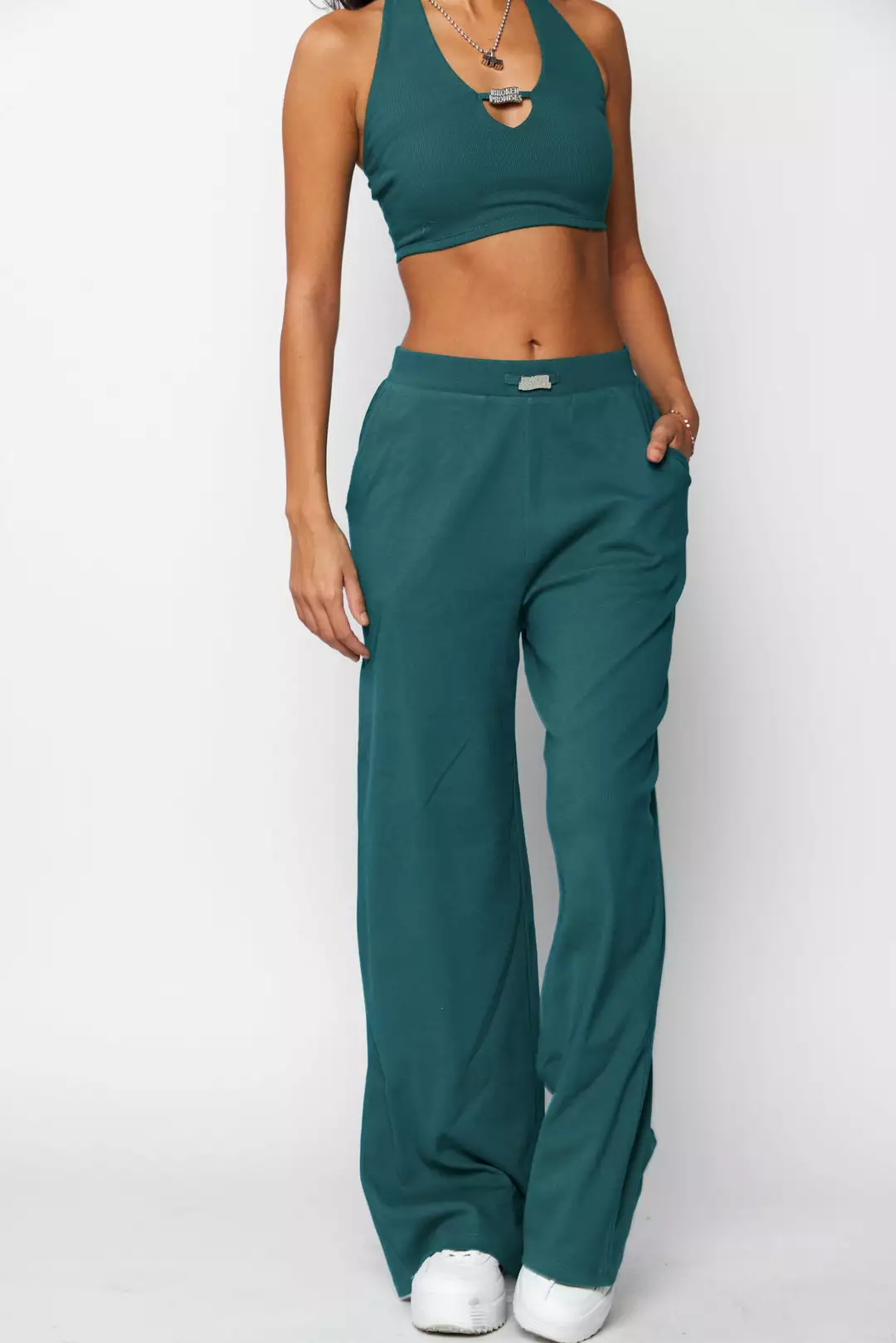 BROKEN PROMISES Salvage Flared Pants Bottoms