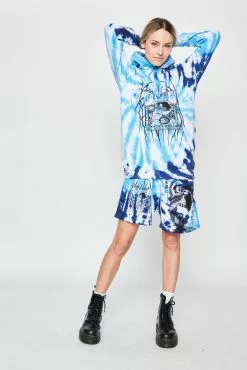 BROKEN PROMISES Junji Ito Twisted Souls Tie Dye Hoodie White Tie Dye Hoodies