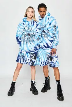 BROKEN PROMISES Junji Ito Twisted Souls Tie Dye Hoodie White Tie Dye Hoodies