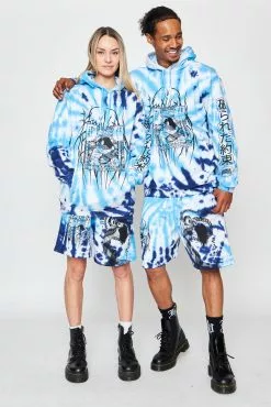 BROKEN PROMISES Junji Ito Twisted Souls Tie Dye Hoodie White Tie Dye Hoodies