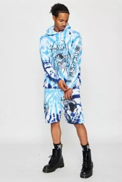 BROKEN PROMISES Junji Ito Twisted Souls Tie Dye Hoodie White Tie Dye Hoodies