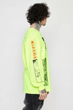 CASH Junji Ito The Curse L/S Neon