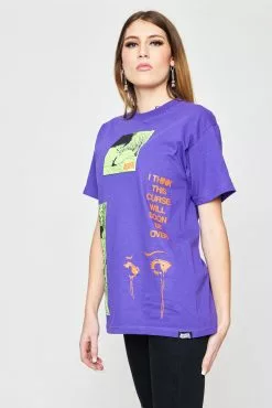 BROKEN PROMISES Junji Ito The Curse Tee Purple Shirts