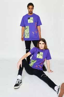 BROKEN PROMISES Junji Ito The Curse Tee Purple Shirts