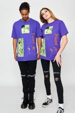 BROKEN PROMISES Junji Ito The Curse Tee Purple Shirts