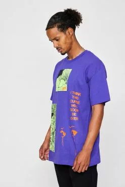 BROKEN PROMISES Junji Ito The Curse Tee Purple Shirts