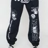 BROKEN PROMISES Bottoms Junji Ito I Don't Care Sweatpants Black