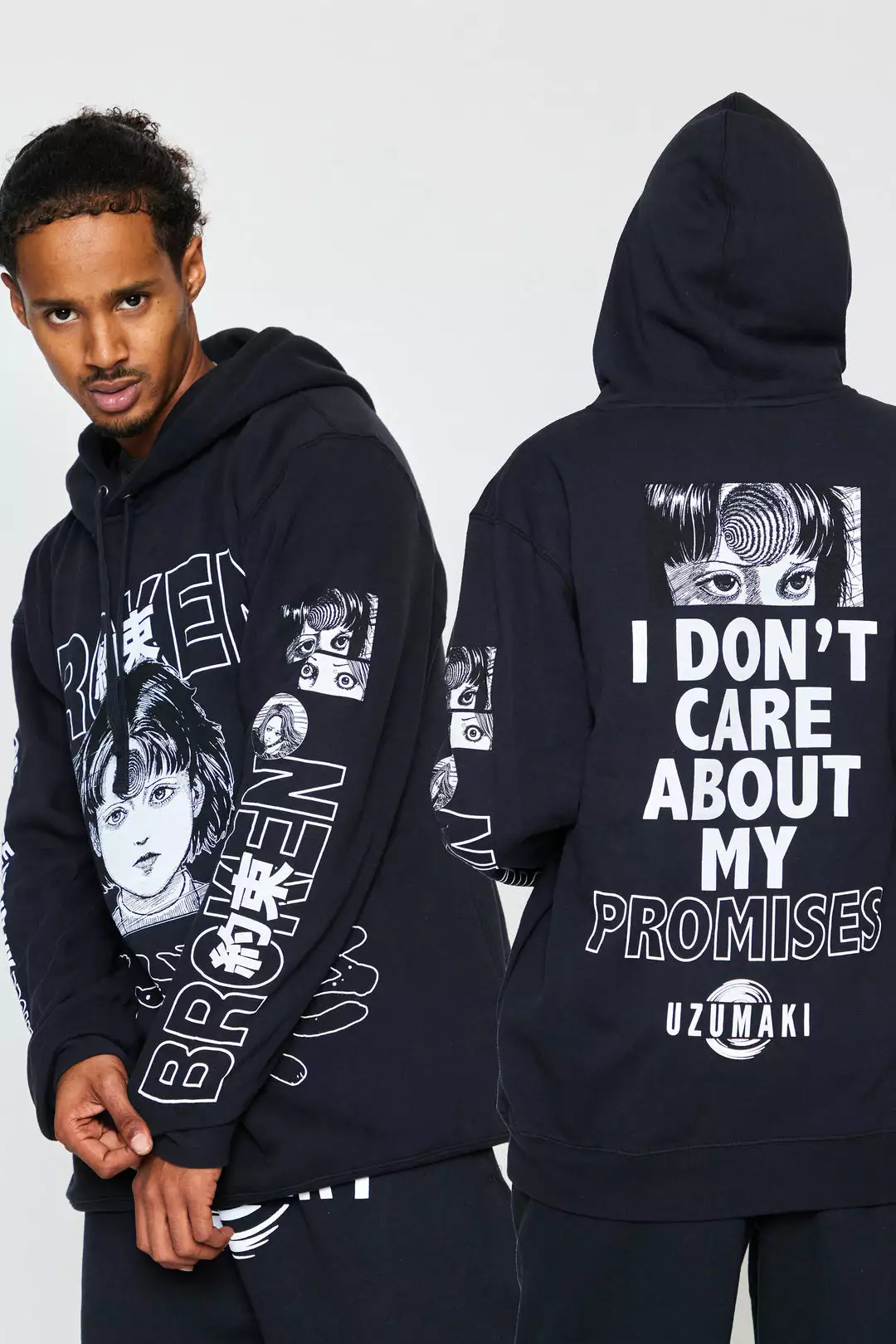 CASH Junji Ito I Don't Care Hoodie