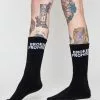 BROKEN PROMISES Accessories BP Wave Logo Sock - Black