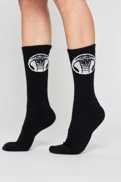 BROKEN PROMISES Bite Logo Sock - Black