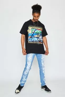 BROKEN PROMISES Spinning Out S/S Blk Shirts