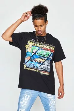 BROKEN PROMISES Spinning Out S/S Blk Shirts