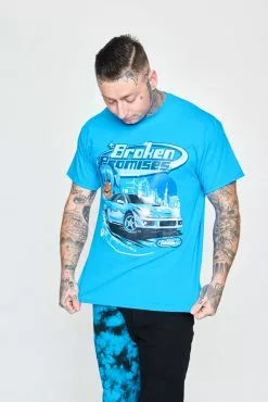 BROKEN PROMISES Too Fast Emptiness S/S Blue