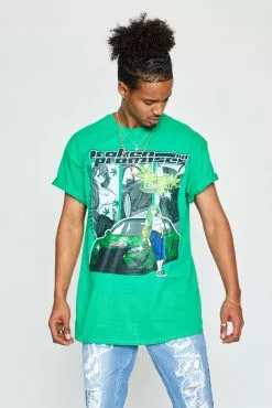BROKEN PROMISES Guilt Drifting S/S Green Shirts