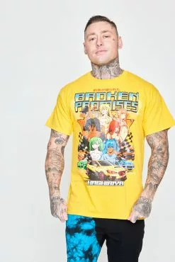 BROKEN PROMISES Shirts Street Racers S/S Gold