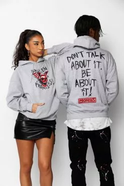 CASH Batwing Hoodie Heather Grey Hoodies