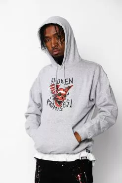 CASH Batwing Hoodie Heather Grey Hoodies