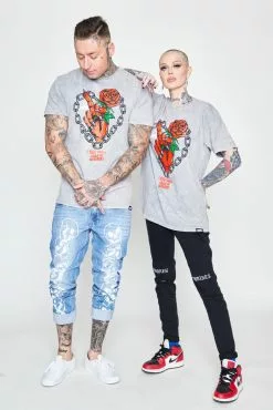 CASH Could Be Different Washed Tee Grey Lava Shirts