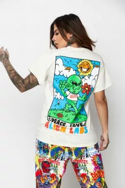 CASH Shirts BP X Alienlabs Peace And Love Tee Natural