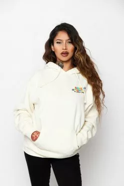 CASH Hoodies BP X Alienlabs Peace And Love Hoodie Natural