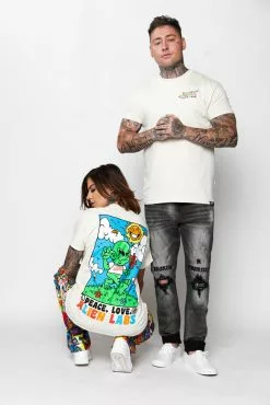 CASH Shirts BP X Alienlabs Peace And Love Tee Natural
