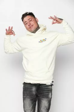 CASH Hoodies BP X Alienlabs Peace And Love Hoodie Natural