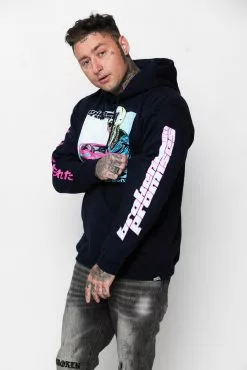 CASH Hoodies Power Slide Hoodie Navy