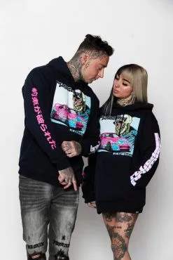 CASH Hoodies Power Slide Hoodie Navy