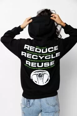 BROKEN PROMISES Hoodies Recycle Hoodie Black