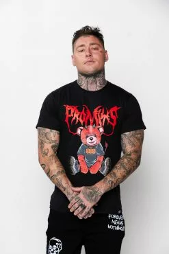 BROKEN PROMISES Shirts Damien S/S Tee Blk