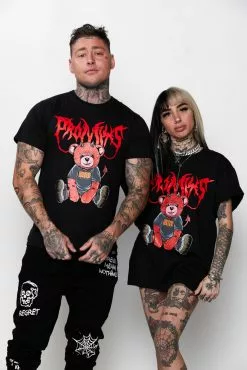 BROKEN PROMISES Shirts Damien S/S Tee Blk