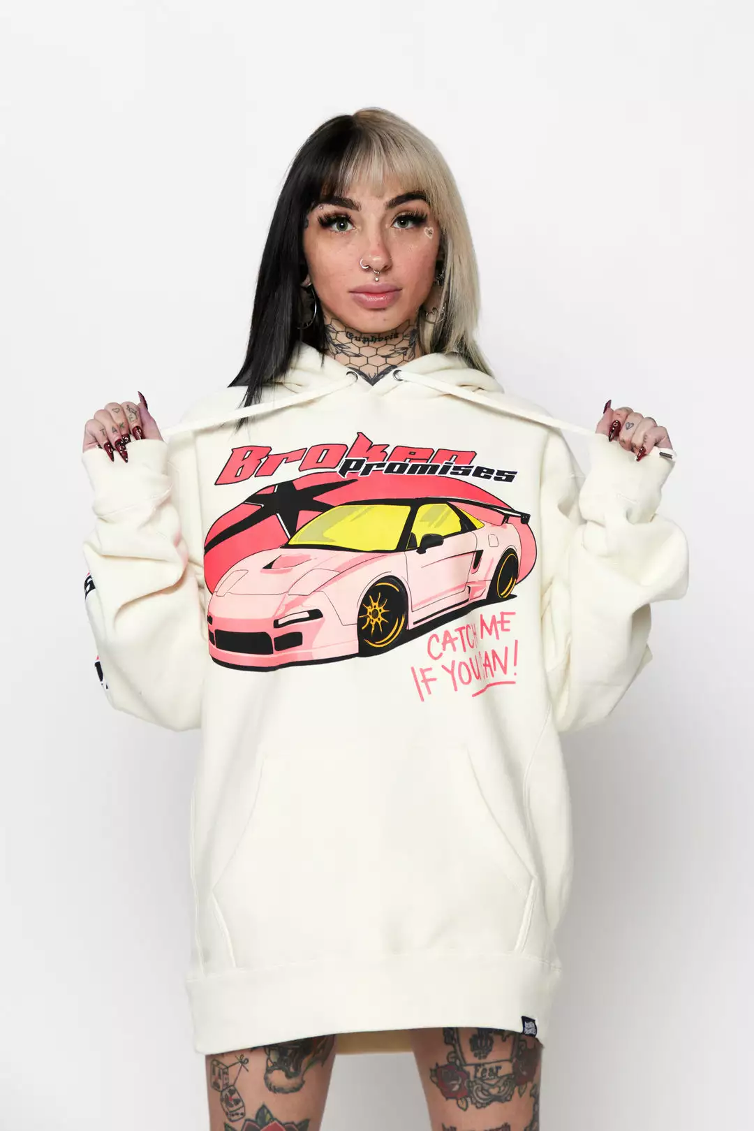 CASH Hoodies Catch Me Hoodie Bone