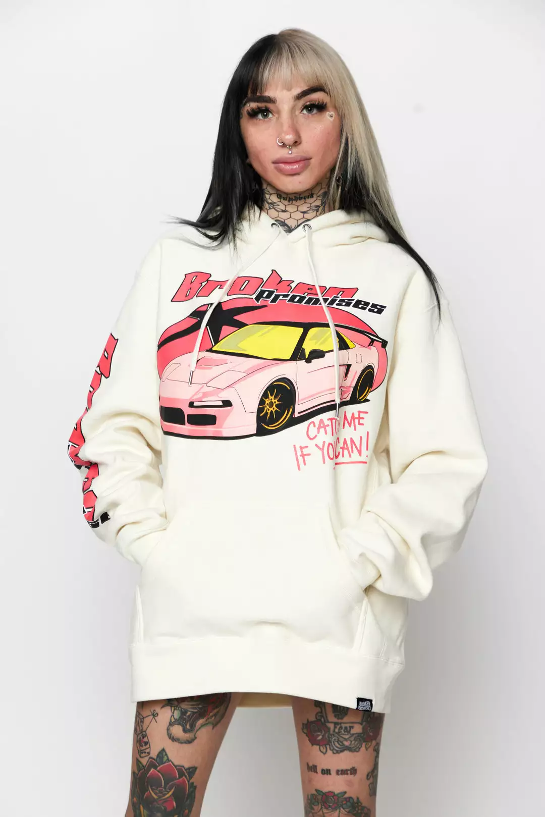 CASH Hoodies Catch Me Hoodie Bone