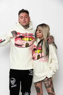 CASH Hoodies Catch Me Hoodie Bone