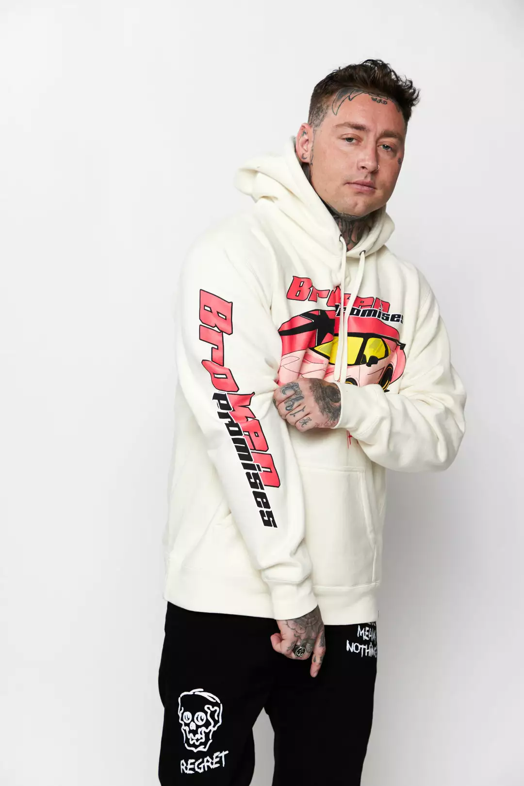 CASH Hoodies Catch Me Hoodie Bone