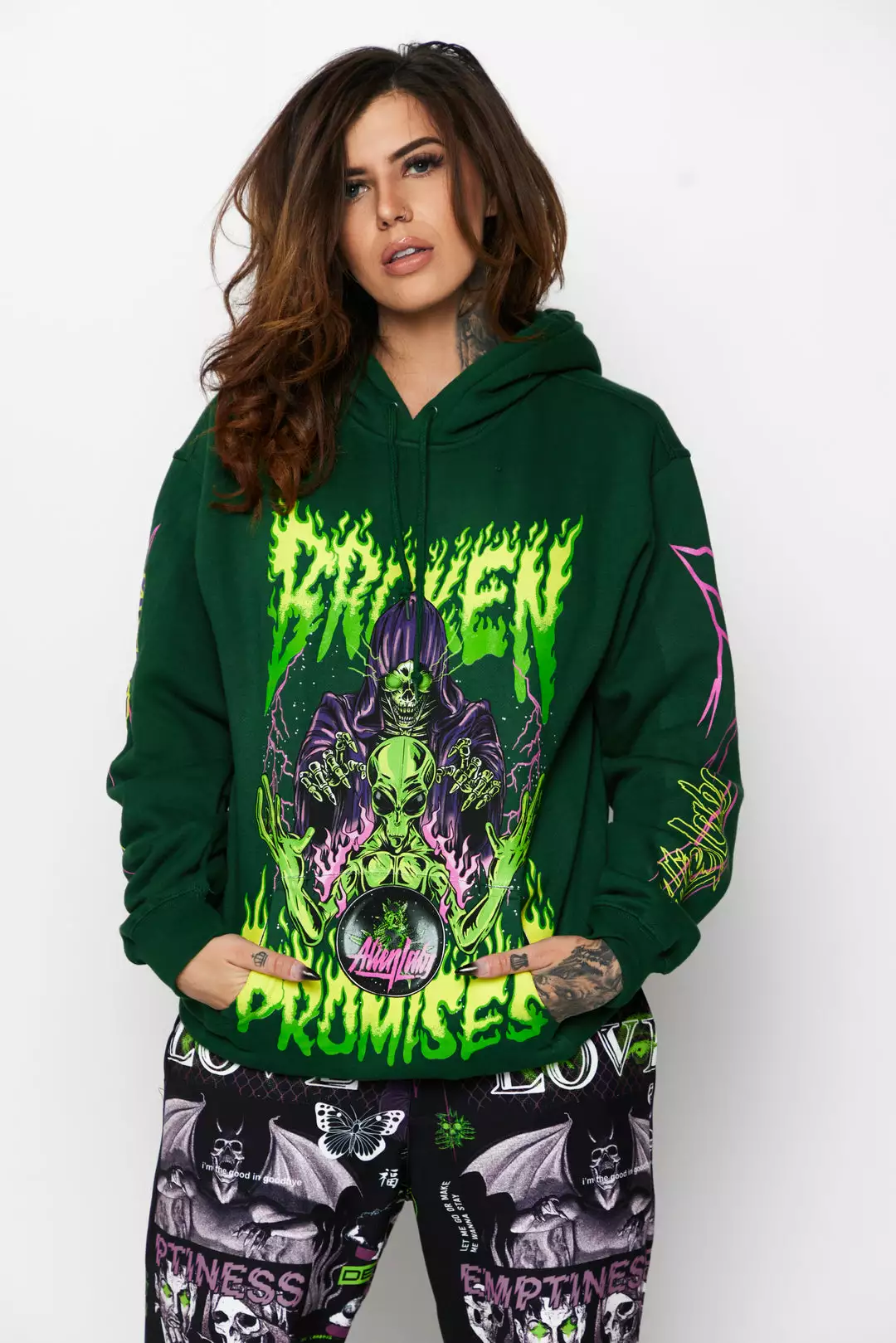CASH BP X Alienlabs Alienated Hoodie Forest