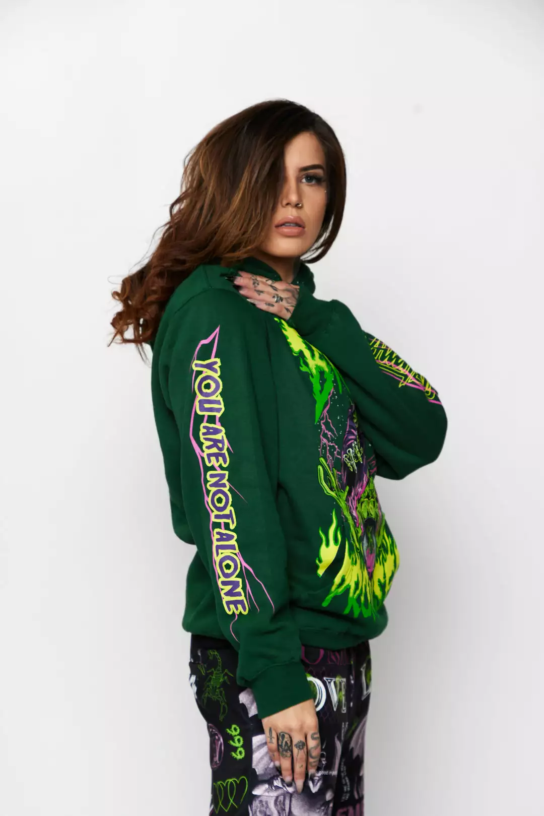 CASH BP X Alienlabs Alienated Hoodie Forest