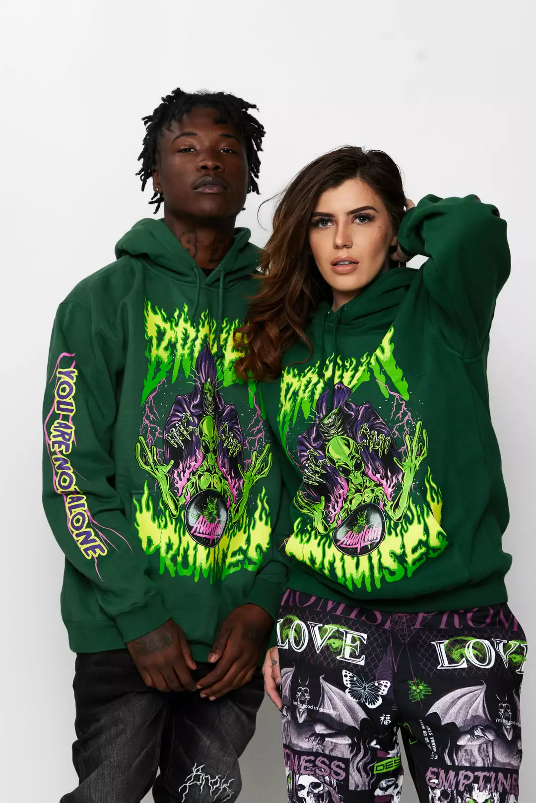 CASH BP X Alienlabs Alienated Hoodie Forest