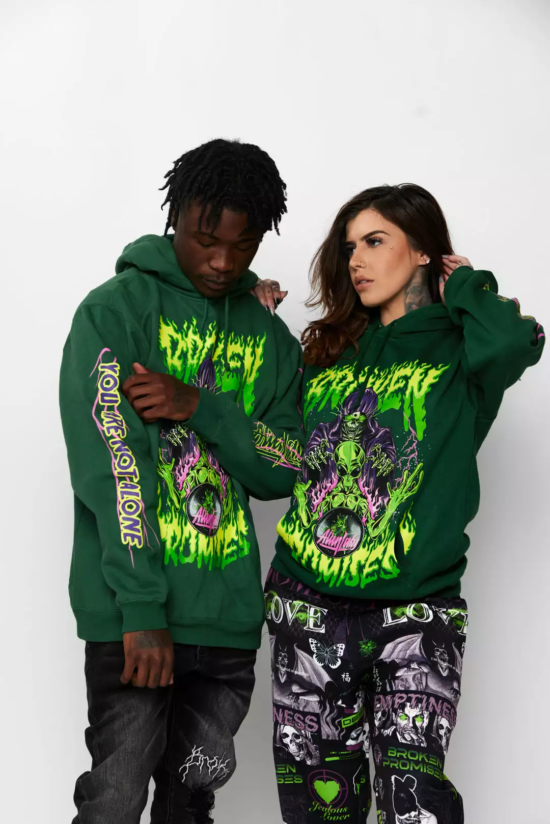 CASH BP X Alienlabs Alienated Hoodie Forest
