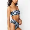 BROKEN PROMISES Sets Reaper Guide High Waisted Bikini Bottom Blue