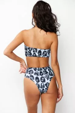 BROKEN PROMISES Sets Reaper Guide High Waisted Bikini Bottom Blue