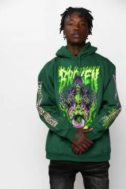 CASH BP X Alienlabs Alienated Hoodie Forest