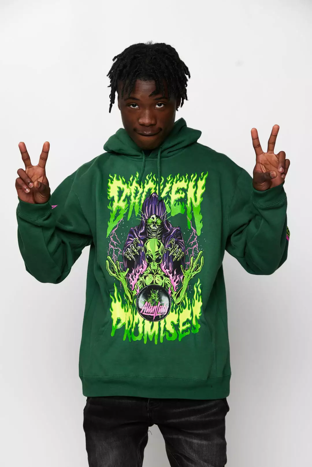 CASH BP X Alienlabs Alienated Hoodie Forest