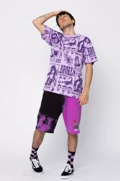 BROKEN PROMISES Demon Lover AOP Tee Purple Shirts