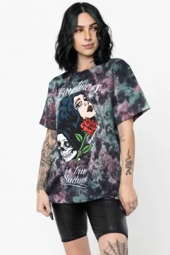 BROKEN PROMISES Shirts True Sadness Green Tie Dye Tee