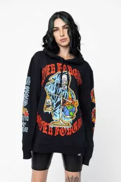 BROKEN PROMISES Never Forgive Hoodie Black