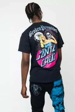 BROKEN PROMISES BP X SC Smother Tee Black