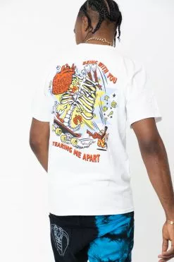 BROKEN PROMISES BP X SC Torn Apart SST White Shirts