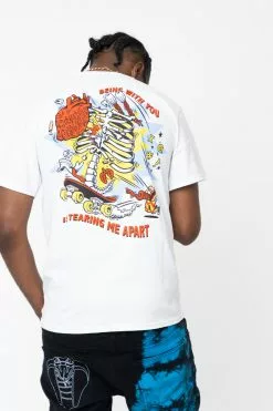 BROKEN PROMISES BP X SC Torn Apart SST White Shirts