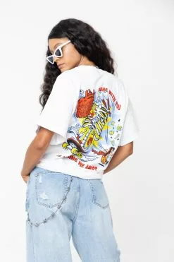 BROKEN PROMISES BP X SC Torn Apart SST White Shirts